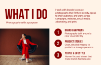 红色 Photography Portfolio Tabloid Template - Page 2
