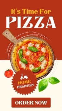Red Professional Red Yellow And Kaki Pizza Instagram Story Advertising 2025 2026 2027 2028 2029 2030 template