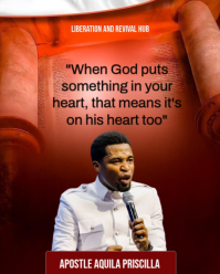 Red Professional Religious Inspiration Instagram Portrait. Scripture Scroll Church Quote Flyer template