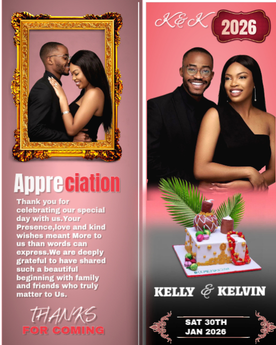 Plantilla de Red Professional Save The Date, Marriage Appreciation Card ...