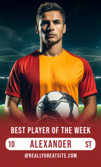 Soccer Player Poster Design Template | PosterMyWall