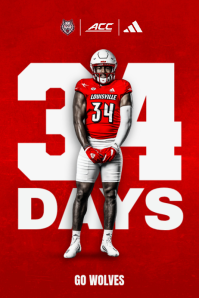 Red Professional Sports Countdown Poster Plakat template