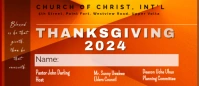 Red Professional Thanksgiving  Envelopes template