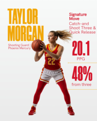 Red Women's Basketball League Instagram Portrait Template - Page 8