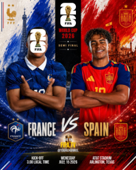 Rouge World Cup 2026 Semi-Final Instagram Portrait Template