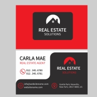 Red Calling Card Business Professional Template | PosterMyWall