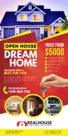 Red Realtor Open House Banner template