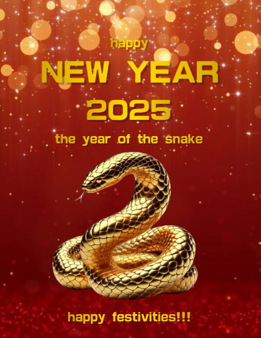 Copy of Red Red And Gold Maximalist Chinese New Year Flyer (us Letter ...