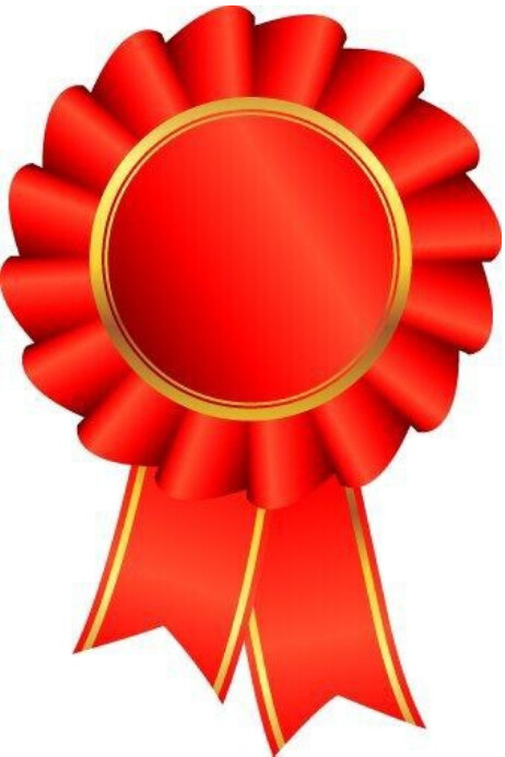 Red ribbon template Poster