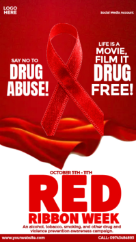 Rosso Drug Abuse Prevention Instagram Story Template