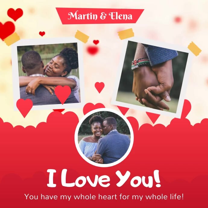 Red Romantic Collage Square Video Template Postermywall Red Romantic Collage Square Video Template Postermywall