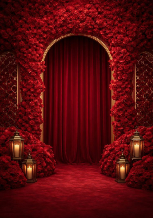Red Romantic Event Decor Template | PosterMyWall