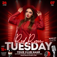 Red Room Tuesday Quadrato (1:1) template