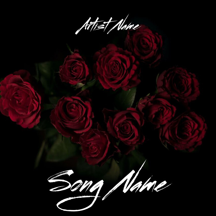 Red Rose Album Cover Template | PosterMyWall