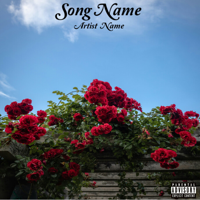 Red Rose Album Cover Template | PosterMyWall