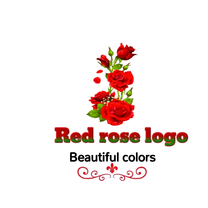 red rose logo design |red logo | flowers ๐ Template | PosterMyWall
