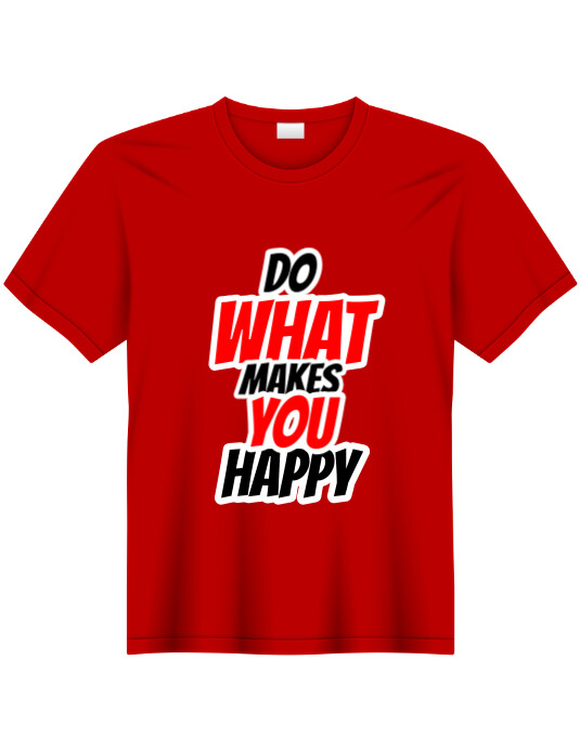 Red round neck short sleeved tshirt printable design mockup png Folheto (US Letter) template