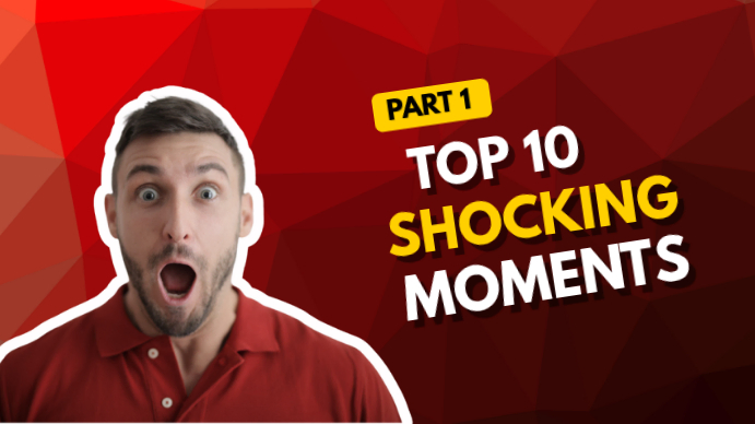 Red Shocking Moments Countdown YouTube Thumbnail Template | PosterMyWall