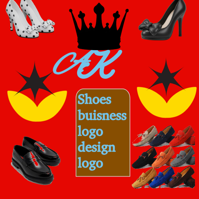 Red Shoe Business Logo Logo Template | PosterMyWall