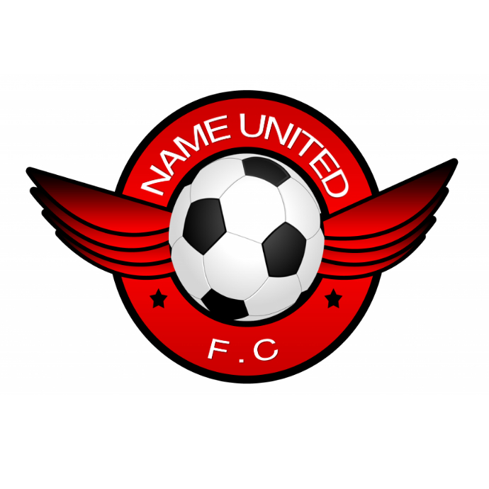 RED SOCCER LOGO TEMPLATE Logotyp