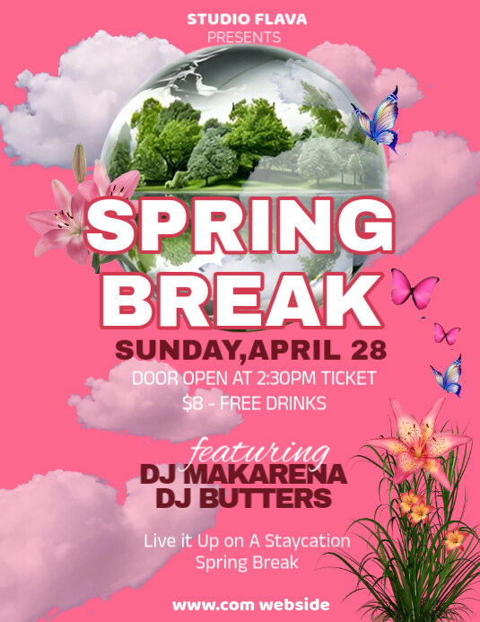 Red Spring Forward Poster, Spring Forward Flyer, Daylight Savings Flyer ...