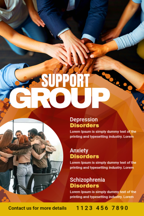 Support Group Pinterest Graphic Template | PosterMyWall
