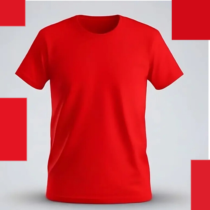 Red T-shirt Template | PosterMyWall