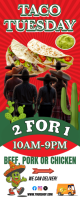 Rouge Taco Tuesday Promotion Roll Up Banner 2' × 5' Template