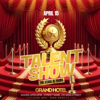 Red Talent Show Instagram Post Iphosti le-Instagram template