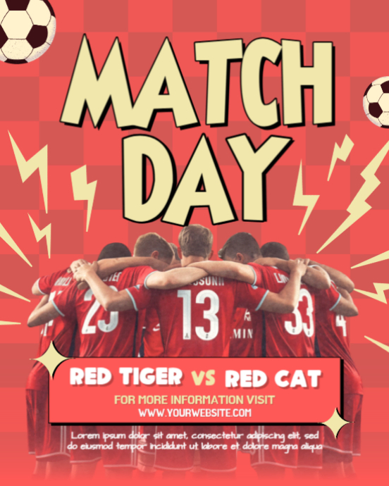 Match Day Announcement Template | PosterMyWall