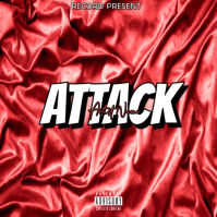 Red Typographic Album Cover Album Cover template