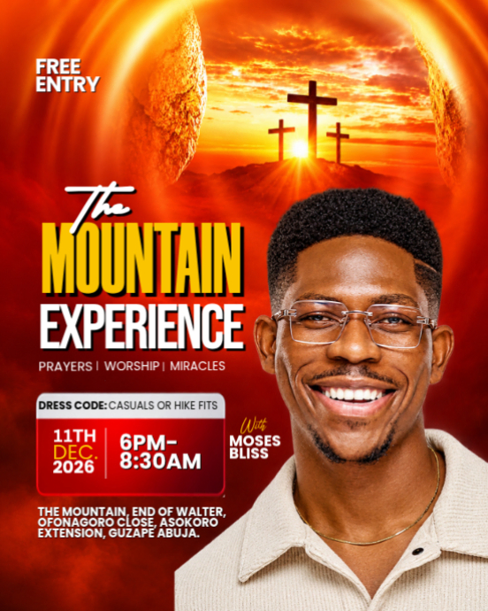 Red Typographic Christian Worship And Prayer Event Instagram Portrait ...
