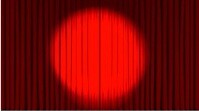 Red Typographic Curtain Grand Opening Announcement  Digital Display (16:9) template