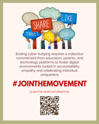 Red Cyberbullying Awareness Instagram Portrait Template - Page 3