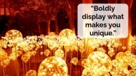 Red Typographic Inspirational Showing Off Quotes  Digital Display (16:9) template