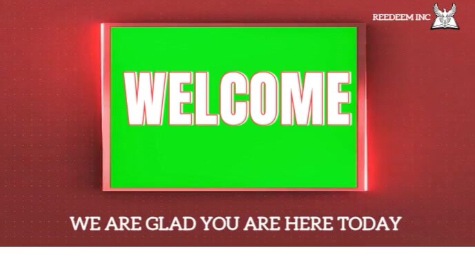 Red Typographic lemon welcome Digital Display (16:9) template
