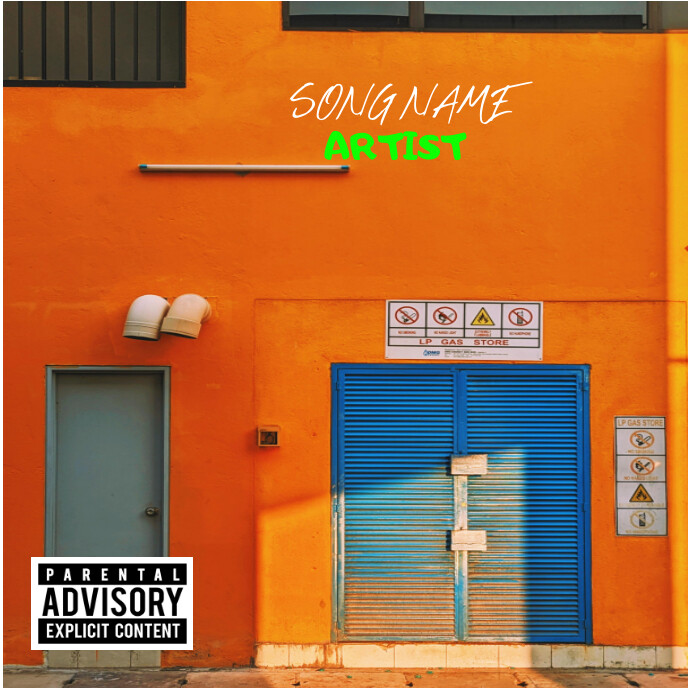 Red Typography Colo Album Cover Template | PosterMyWall