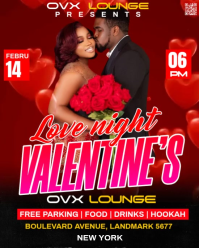 Red Valentine's Day Event Instagram Portrait Video template