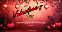 Red Valentine's Day Facebook Shared Image template