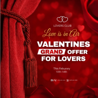 Red Valentine's Day Offer Instagram Post template
