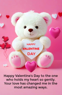 Red Valentine's Day Tabloid template