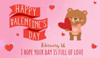 Red Valentine's Day Tag Video template