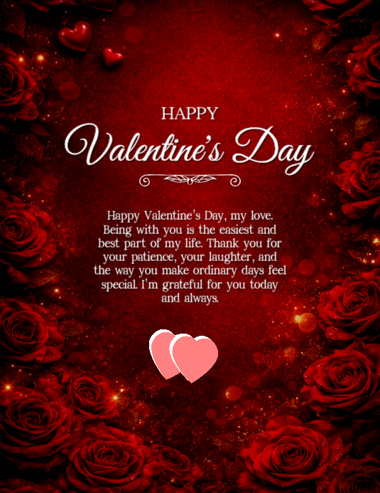 Red Valentine's Day Flyer Template | PosterMyWall