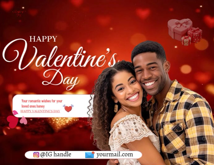 Plantilla de Red Valentine's Day Flyer Video | PosterMyWall