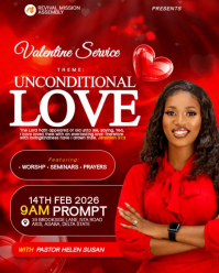 Rojo Valentine Service Instagram Portrait Template