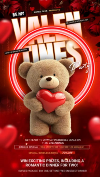 Red Valentines Instagram Story template