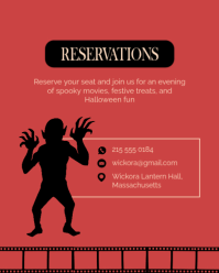 Red Halloween Movie Night Instagram Portrait Template - Page 4