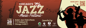 Red Vintage Jazz Music Fest Email Header Temp template