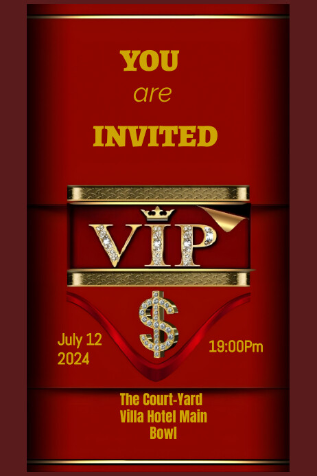 Printable Vip Invitations