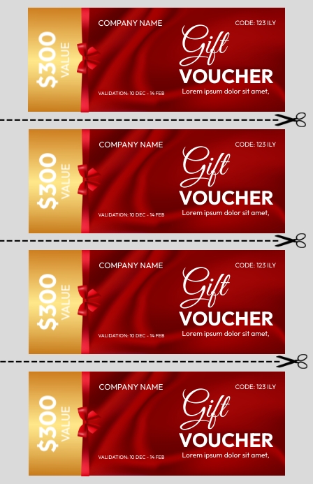Red Voucher Template | PosterMyWall